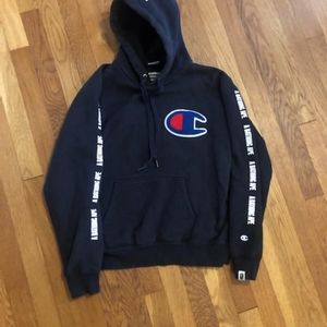 Bape x Champion Hoodie (black)